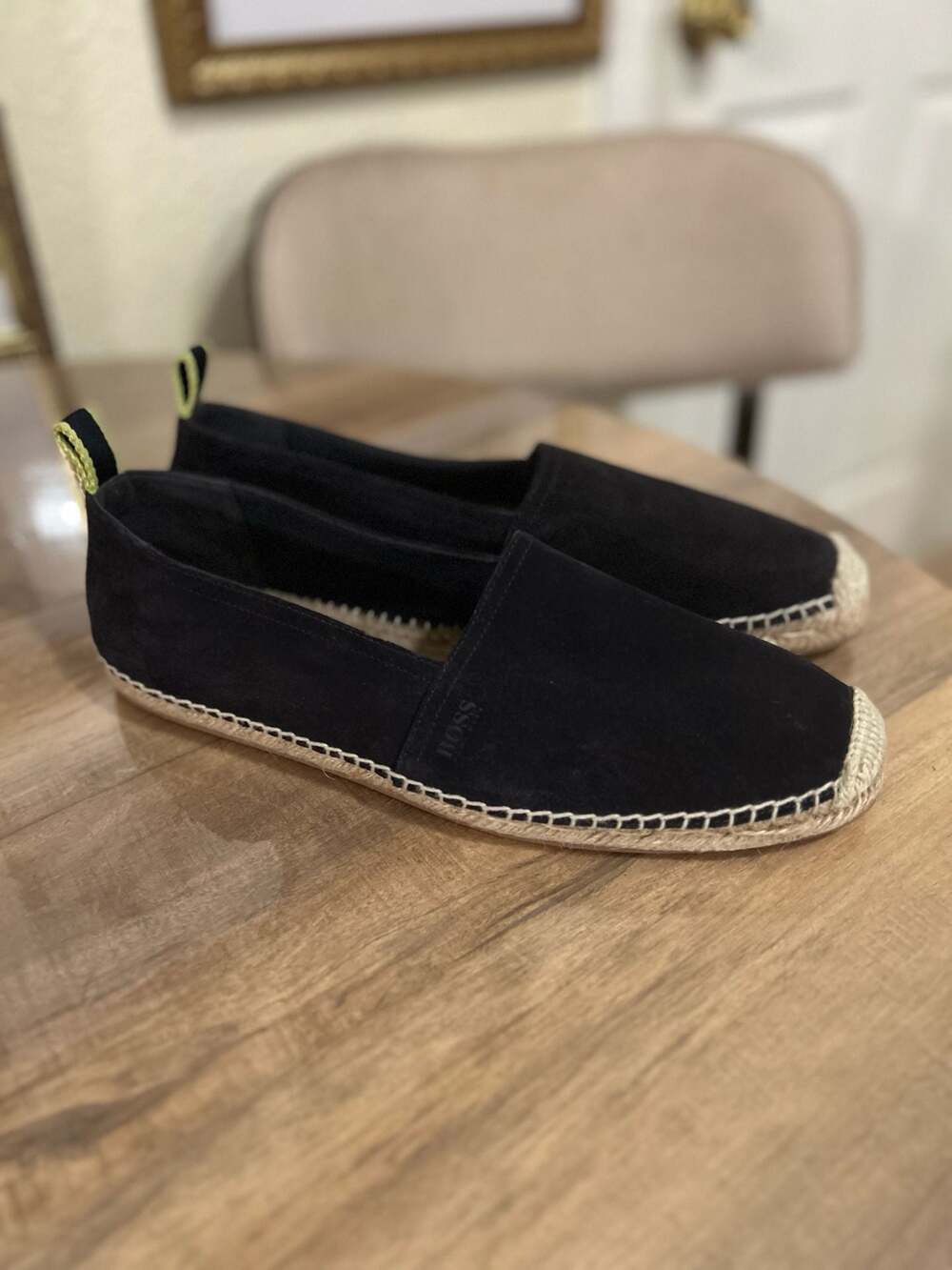 BOSS Black Suede Madeira Espadrilles